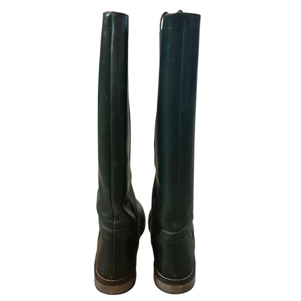 Vero Cuoio Italian Leather Dark Green Boots Size EU 35 / US 5 - Picture 3 of 7